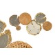 Декорация за стена GiftDecor 23SMB1538 Бял Кафяв Сив Метал 89,5 x 5,1 x 48,3 cm (2 броя)