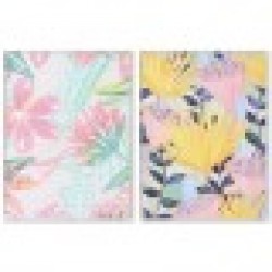 Картина DKD Home Decor Модерен Лист на растение (60 x 4 x 80 cm) (2 броя) - Картини, Плакати, Пъзели