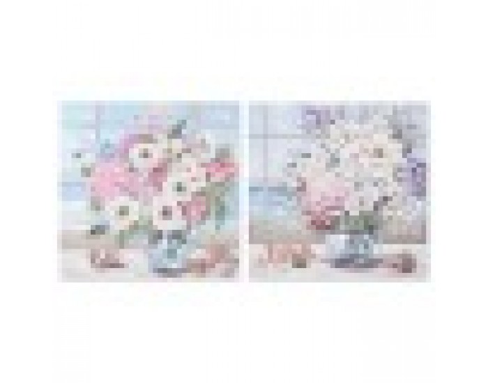 Картина DKD Home Decor Shabby Chic (100 x 3 x 100 cm) (2 броя)