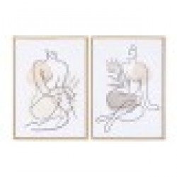 Картина DKD Home Decor Абстрактен Скандинавски (50 x 3,5 x 70 cm) (2 броя) - Картини, Плакати, Пъзели