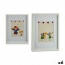 Картина Цирк Многоцветен Дървен 33 x 3 x 43 cm - Картини, Плакати, Пъзели