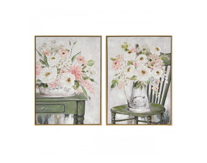 Картина DKD Home Decor Ваза (60 x 3,5 x 80 cm) (2 броя)