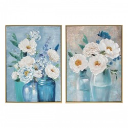 Пластно DKD Home Decor (60 x 3,5 x 80 cm) (2 броя) - Картини, Плакати, Пъзели
