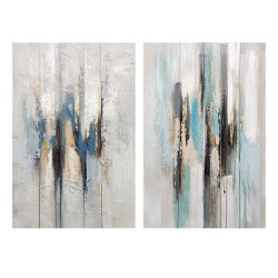 Картина DKD Home Decor Абстрактен (80 x 3 x 120 cm) (2 броя) - Картини, Плакати, Пъзели