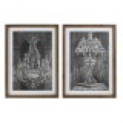 Картина DKD Home Decor Лампа (50 x 2 x 70 cm) (2 броя) - Картини, Плакати, Пъзели