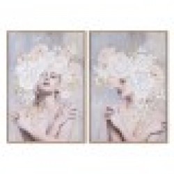 Картина Home ESPRIT Lilled Модерен 70 x 3,5 x 100 cm (2 броя) - Картини, Плакати, Пъзели