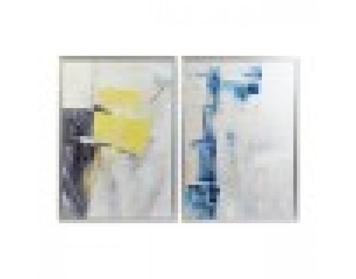 Картина DKD Home Decor Абстрактен (2 броя) (70 x 3 x 100 cm)