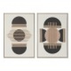 Картина 3D Home ESPRIT Boho 63 x 4,3 x 93 cm (2 броя) - Картини, Плакати, Пъзели