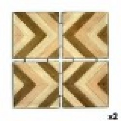 Декорация за стена Bafana Кафяв Бежов 3 x 82,5 x 82,5 cm (2 броя) - Картини, Плакати, Пъзели