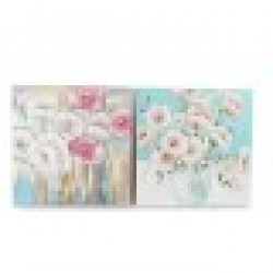Картина DKD Home Decor Ваза (100 x 3.5 x 100 cm) (2 pcs) - Картини, Плакати, Пъзели