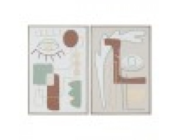 Картина Home ESPRIT Абстрактен Град 62,5 x 3 x 92,5 cm (2 броя) Картина Home ESPRIT Абстрактен Град 62,5 x 3 x 92,5 cm (2 броя)