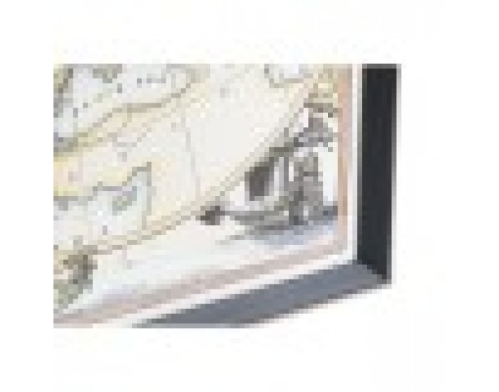 Картина DKD Home Decor Карта на Света (83,5 x 3 x 63,5 cm)