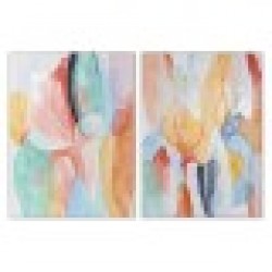 Картина Home ESPRIT Абстрактен Модерен 90 x 3,5 x 120 cm (2 броя) - Картини, Плакати, Пъзели