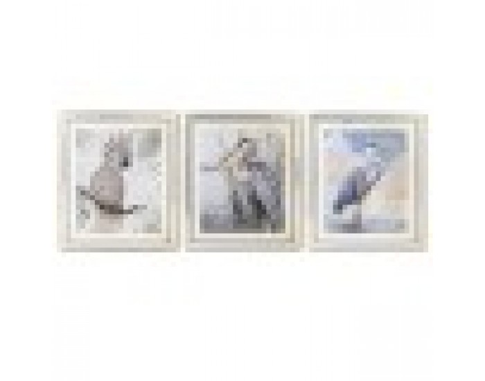 Картина DKD Home Decor Средиземноморско (40 x 1,6 x 60 cm) (3 броя)