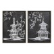 Картина DKD Home Decor Ориенталски (50 x 2,8 x 70 cm) (2 броя)