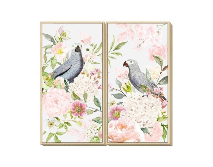 Картина DKD Home Decor Lilled (60 x 4 x 120 cm) (2 pcs)