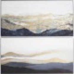 Картина DKD Home Decor Ориенталски Планина (120 x 3,2 x 60) (2 броя) - Картини, Плакати, Пъзели