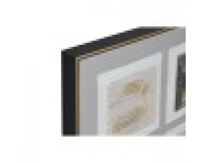 Картина Home ESPRIT Кафяв Бежов полистирен Пластно Кариран Град 82 x 5 x 82 cm (2 броя)