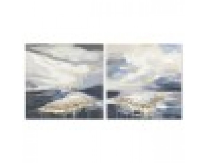 Картина DKD Home Decor Абстрактен Модерен (100 x 3,5 x 100 cm) (2 броя)