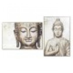 Картина DKD Home Decor Буда Ориенталски (83 x 4,5 x 122,5 cm) (2 броя) - Картини, Плакати, Пъзели