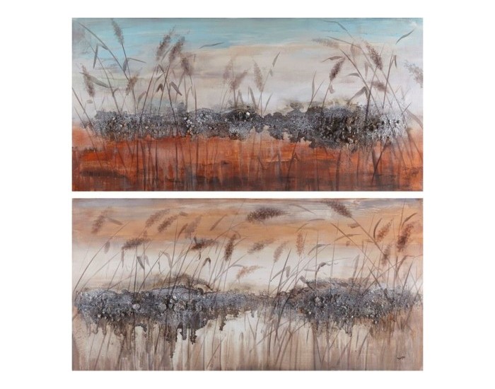 Картина DKD Home Decor Модерен (140 x 3,5 x 70 cm) (2 броя) Картина DKD Home Decor Модерен (140 x 3,5 x 70 cm) (2 броя)