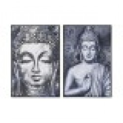 Картина Home ESPRIT Буда Ориенталски 83 x 4,5 x 123 cm (2 броя) - Картини, Плакати, Пъзели