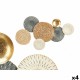 Декорация за стена GiftDecor 23SMB1563 Син Бял Кафяв Метал 72,4 x 5,1 x 42,5 cm (4 броя)