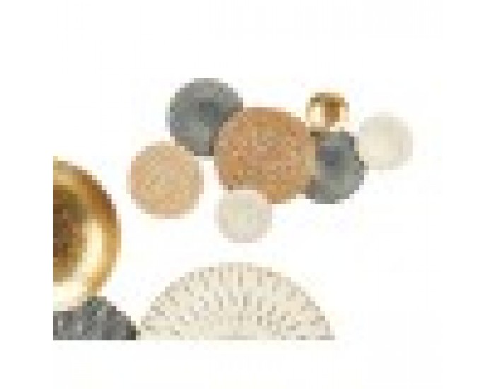 Декорация за стена GiftDecor 23SMB1563 Син Бял Кафяв Метал 72,4 x 5,1 x 42,5 cm (4 броя)