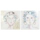 Картина DKD Home Decor Дама (100 x 3,5 x 100 cm) (2 броя) Картина DKD Home Decor Дама (100 x 3,5 x 100 cm) (2 броя)