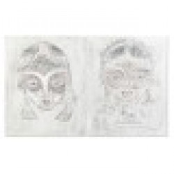 Картина DKD Home Decor Лице Колониален (80 x 3,7 x 100 cm) (2 броя) - Картини, Плакати, Пъзели