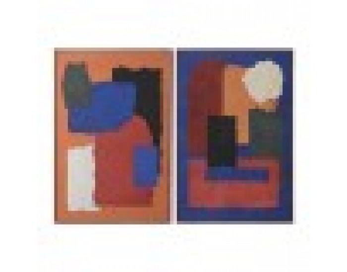 Картина Home ESPRIT Абстрактен Град 80 x 4,5 x 120 cm (2 броя) Картина Home ESPRIT Абстрактен Град 80 x 4,5 x 120 cm (2 броя)