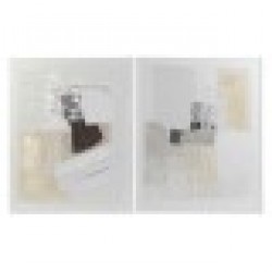 Картина DKD Home Decor Абстрактен (80 x 3,7 x 100 cm) (2 броя) - Картини, Плакати, Пъзели