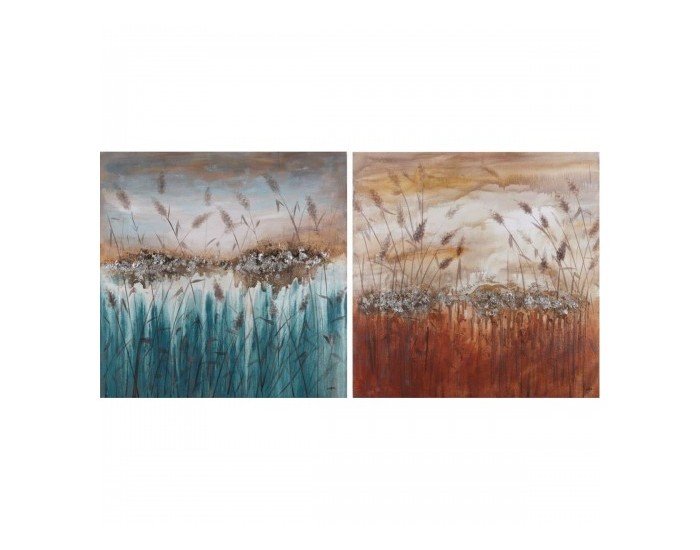 Картина DKD Home Decor Модерен (100 x 3,5 x 100 cm) (2 броя)