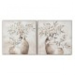 Картина Home ESPRIT Ваза Традиционен 82 x 4,5 x 82 cm (2 броя) - Картини, Плакати, Пъзели