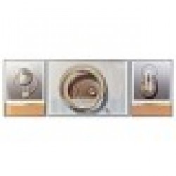 Комплект от 3 снимки DKD Home Decor Абстрактен (200 x 3 x 70 cm) (3 pcs) - Картини, Плакати, Пъзели