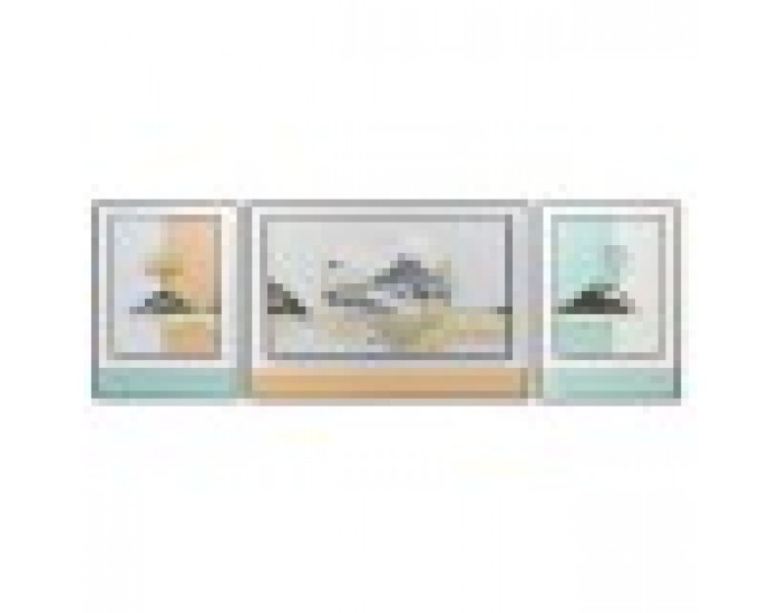 Комплект от 3 снимки DKD Home Decor Планина Модерен (200 x 3 x 70 cm) (3 pcs)
