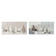 Картина DKD Home Decor Пластно Ваза (2 pcs) (120 x 3.8 x 60 cm)