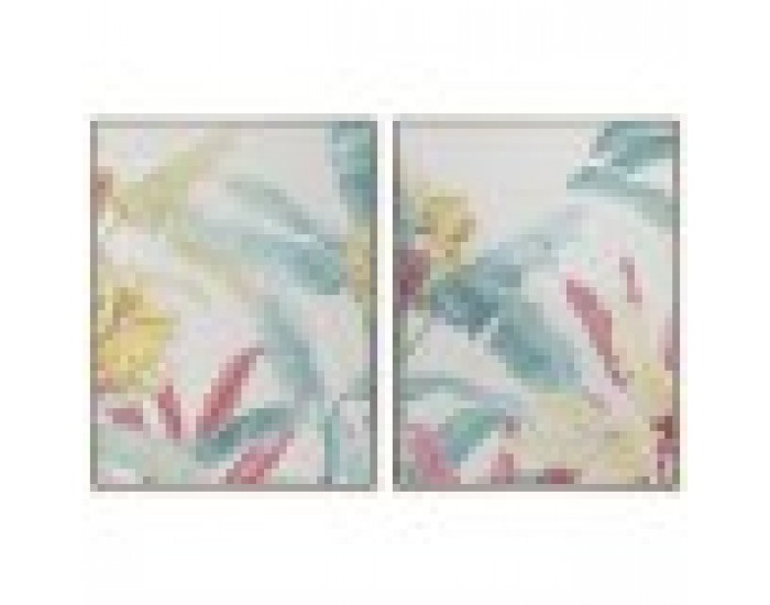 Картина DKD Home Decor Тропически 75 x 4 x 100 cm (2 броя)