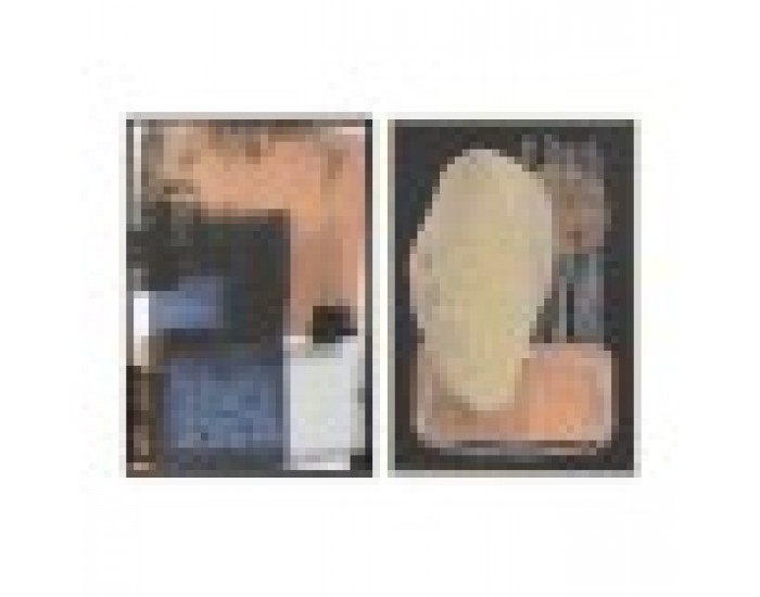 Картина DKD Home Decor Абстрактен (83 x 4,5 x 123 cm) (84 x 4,5 x 123 cm) (2 броя)