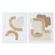 Пластно Home ESPRIT Бял Естествен Boho 80 x 4 x 100 cm (2 броя) Пластно Home ESPRIT Бял Естествен Boho 80 x 4 x 100 cm (2 броя)