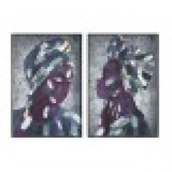 Картина DKD Home Decor Колониален Африканка (83 x 4,5 x 123 cm) (2 броя) - Картини, Плакати, Пъзели