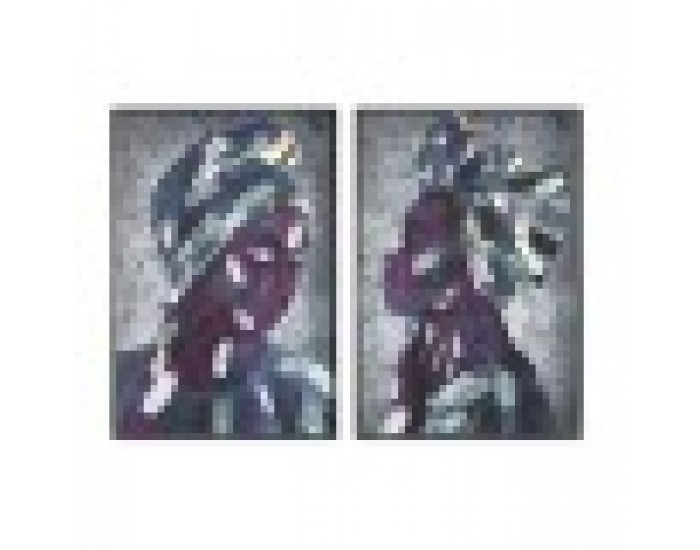 Картина DKD Home Decor Колониален Африканка (83 x 4,5 x 123 cm) (2 броя) Картина DKD Home Decor Колониален Африканка (83 x 4,5 x 123 cm) (2 броя)