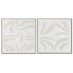 Картина Home ESPRIT Бял Бежов Абстрактен Скандинавски 83 x 4,5 x 83 cm (2 броя) - Картини, Плакати, Пъзели