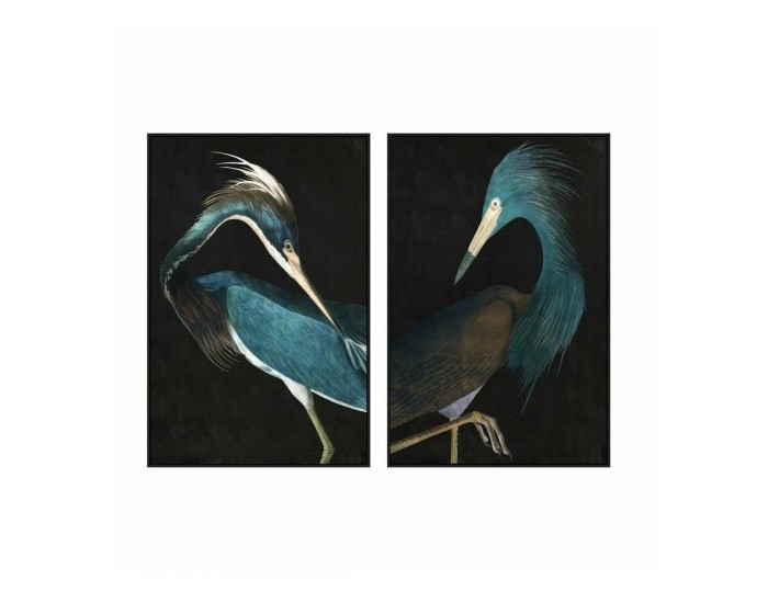 Картина DKD Home Decor Птици Ориенталски 80 x 4 x 120 cm (2 броя) Картина DKD Home Decor Птици Ориенталски 80 x 4 x 120 cm (2 броя)