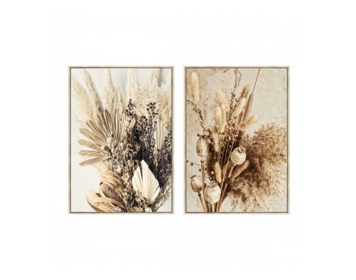 Картина DKD Home Decor Цвете (80 x 4 x 120 cm) (2 броя)