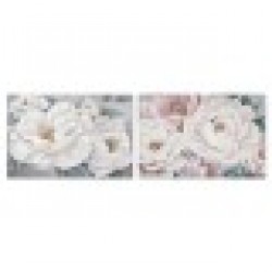 Картина Home ESPRIT рози романтичен 120 x 3,7 x 80 cm (2 броя) - Картини, Плакати, Пъзели