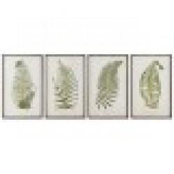Картина Home ESPRIT орлова папрат Cottage 45 x 2,5 x 70 cm (4 броя) - Картини, Плакати, Пъзели
