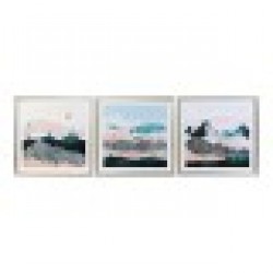 Картина DKD Home Decor Планина (3 pcs) (70 x 4 x 70 cm) - Картини, Плакати, Пъзели