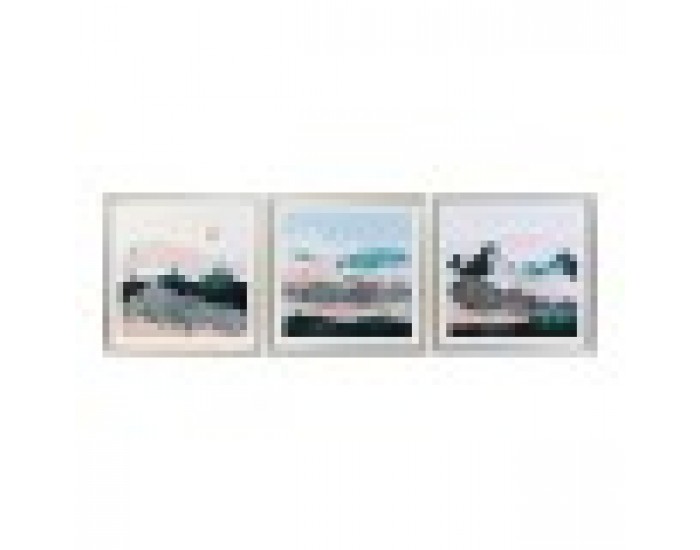 Картина DKD Home Decor Планина (3 pcs) (70 x 4 x 70 cm)