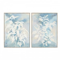 Картина DKD Home Decor Лист на растение (90 x 4 x 120 cm) (2 броя) - Картини, Плакати, Пъзели
